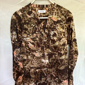 Calvin Klein Button Down Blouse XS